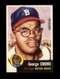 1953 Topps Baseball Card Scarce Short Print #3 George Crowe Boston Braves.