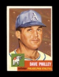 1953 Topps Baseball Card Scarce Short Print #64 Dave Philley Philadelphia A