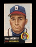 1953 Topps Baseball Card Scarce Short Print #106 John Antonelli Boston Brav