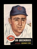 1953 Topps Baseball Card #209 Jim Greengrass Cincinnati Reds. EX/MT - NM Co