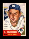 1953 Topps Baseball Card #213 Ray Scarborough New York Yankees. EX/MT - NM