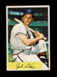1954 Bowman Baseball Card #48 Jack Dittmer Milwaukee Braves. EX/MT - NM Con