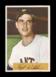 1954 Bowman Baseball Card #57 Hall of Famer Hoyt Wilhelm New York Giants. E
