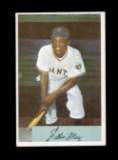 1954 Bowman Baseball Card #89 Hall of Famer Willie Mays New York Giants. EX