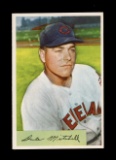 1954 Bowman Baseball Card #148 Dale Mitchell Cleveland Indians. Crease Reve