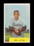 1954 Bowman Baseball Card #159 John Lindell Philadelphia Phillies. EX/MT -