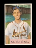 1954 Bowman Baseball Card #174 Pete Castiglione St Louis Cardinals. EX/MT+
