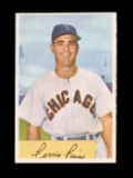 1954 Bowman Baseball Card #214 Ferris Fain Chicago White Sox. Crease on Rev