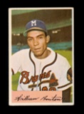 1954 Bowman Baseball Card #224 Bill Bruton Milwaukee Braves. VG/EX - EX Con