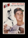 1954 Topps Baseball Card #36 Hall of Famer Hoyt Wilhelm New York Giants. Cr