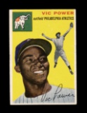 1954 Topps ROOKIE Baseball Card #52 Rookie Vic Power Philadelphia Athletics