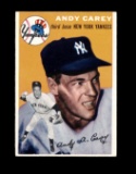 1954 Topps Baseball Card #105 Andy Carey New York Yankees. EX/MT - NM Condi