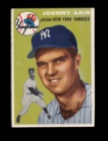 1954 Topps Baseball Card #205 Johnny Sain New York Yankees. EX/MT+ Conditio