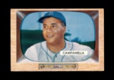 1955 Bowman Baseball Card #22 Hall of Famer Roy Campanella Brooklyn Dodgers