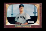 1955 Bowman ROOKIE Baseball Card #167 Rookie Bob Grimm New York Yankees. EX