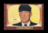 1955 Bowman Baseball Card #289 Art Gore National Legue Umpire. EX -  EX/MT