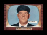 1955 Bowman Baseball Card #293 Thomas Gorman National League Umpire. EX/MT