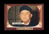 1955 Bowman Baseball Card #295 E. Ballanfant National League Umpire. EX/MT