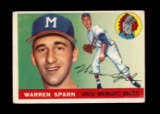 1955 Topps Baseball Card #31 Hall of Famer Warren Spahn Milwaukee Braves. V