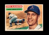 1956 Topps Baseball Card #109 Hall of Famer Enos Slaughter Kansas City Athl