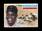 1956 Topps Baseball Card #130 Hall of Famer Willie Mays New York Giants. EX