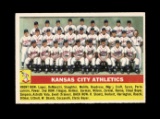 1956 Topps Baseball Card #236 Kansas City Athletics Team. EX/MT - NM Condit