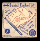 1952 Milwaukee Braves Baseball Emblem to be Displayed on your Automobile &