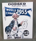 1956 Yearbook of The 1955 World Champion Brooklyn Dodgers. Near Mint to Min