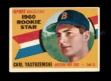 1960 Topps ROOKIE Baseball Card #148 Rookie Star Hall of Famer Carl Yastrze