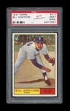1961 Topps Baseball Card #213 Bill Stafford New York Yankees. Graded PSA MI