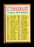 1962 Topps Baseball Card #516 Checklist 507-598 White Boxes. EX/MT - NM Con