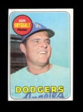 1969 Topps Baseball Card #400 Hall of Famer Don Drysdale EX/MT - NM Conditi