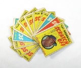 (12) 1970-71 Topps Scratch off Card Inserts. Some Have been Scratched (See