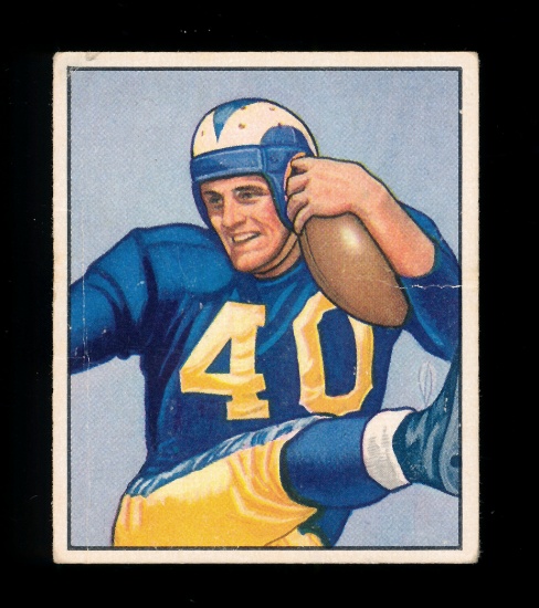 1950 Bowman ROOKIE Football Card #52 Rookie Hall of Famer Elroy Hirsch Los