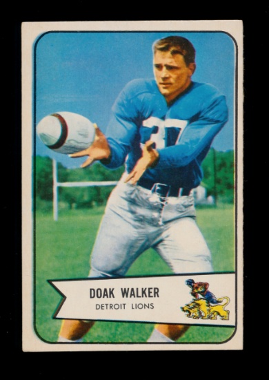 1954 Bowman Football Card #41 Hall of Famer Doak Walker Detroit Lions.  EX-