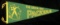 1950s Green Bay Packers Felt Pennant #41 Throwing Ball. Tip Damage. (See Ph