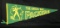 1950s Green Bay Packers Felt Pennant #41 Throwing Ball. Tip Damage. (See Ph