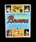 1955 Milwaukee Braves Stamp Book. All the Player Stamps are present. VG+ Co