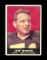 1961 Topps Football Card #44 Hall of Famer Jim Ringo Green Bay Packers. Cre