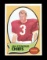 1970 Topps ROOKIE Football Card #25 Rookie Hall of Famer Jan Stenerud Kansa