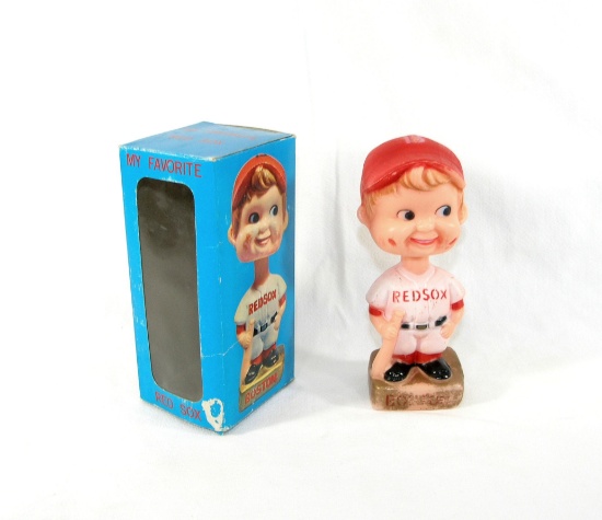 Late 1960s -1970s "My Favorite" Boston Red Sox Bobblehead with Box. Plastic