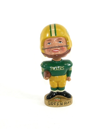 1967 Green Bay Packers "Real Face" Bobblehead.   7"  $250 Value