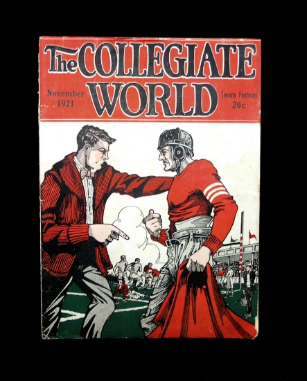 November 1921 The Collegiate World Magazine. Nice looking Cover that is Loo