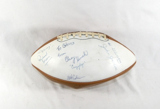 1970 Wilson Autographed Football. Autographs include President Richard Nixo