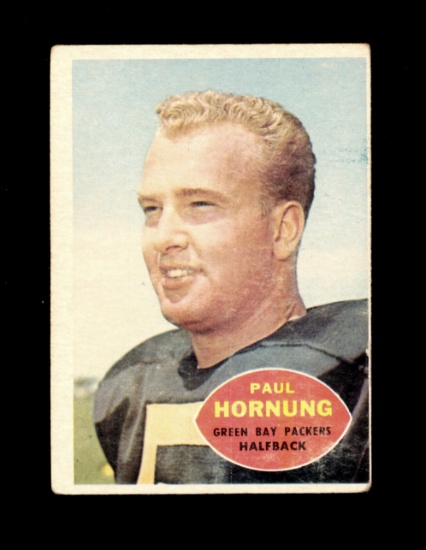 1960 Topps Football Card #54 Hall of Famer Paul Hornung Green Bay Packers.