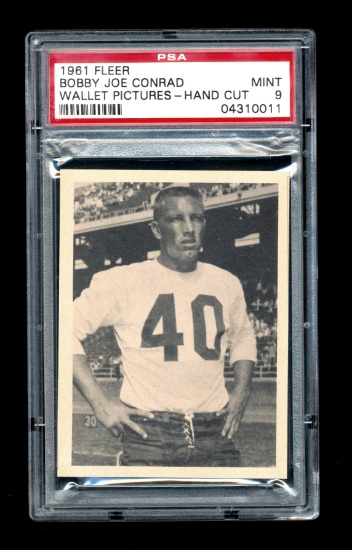 1961 Fleer Football Card Wallet Pictures Hand Cut Bobby Conrad St Louis Car