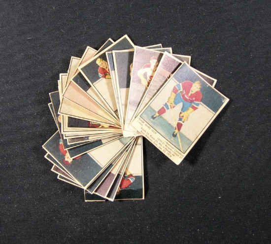 (21) 1951 Parkhurst Hockey Cards. All Have Been Trimmed