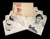 (9) 1940s Cleveland Indians Picture Pack with Original Envelope. 6-1/2