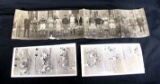 Early 1900s Football Team Panaramic Photo in Poor Condition (Two Pieces) (2