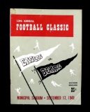 1949 12th Annual Football Classic Philadelphia Eagles Vs Chicago Bears Souv